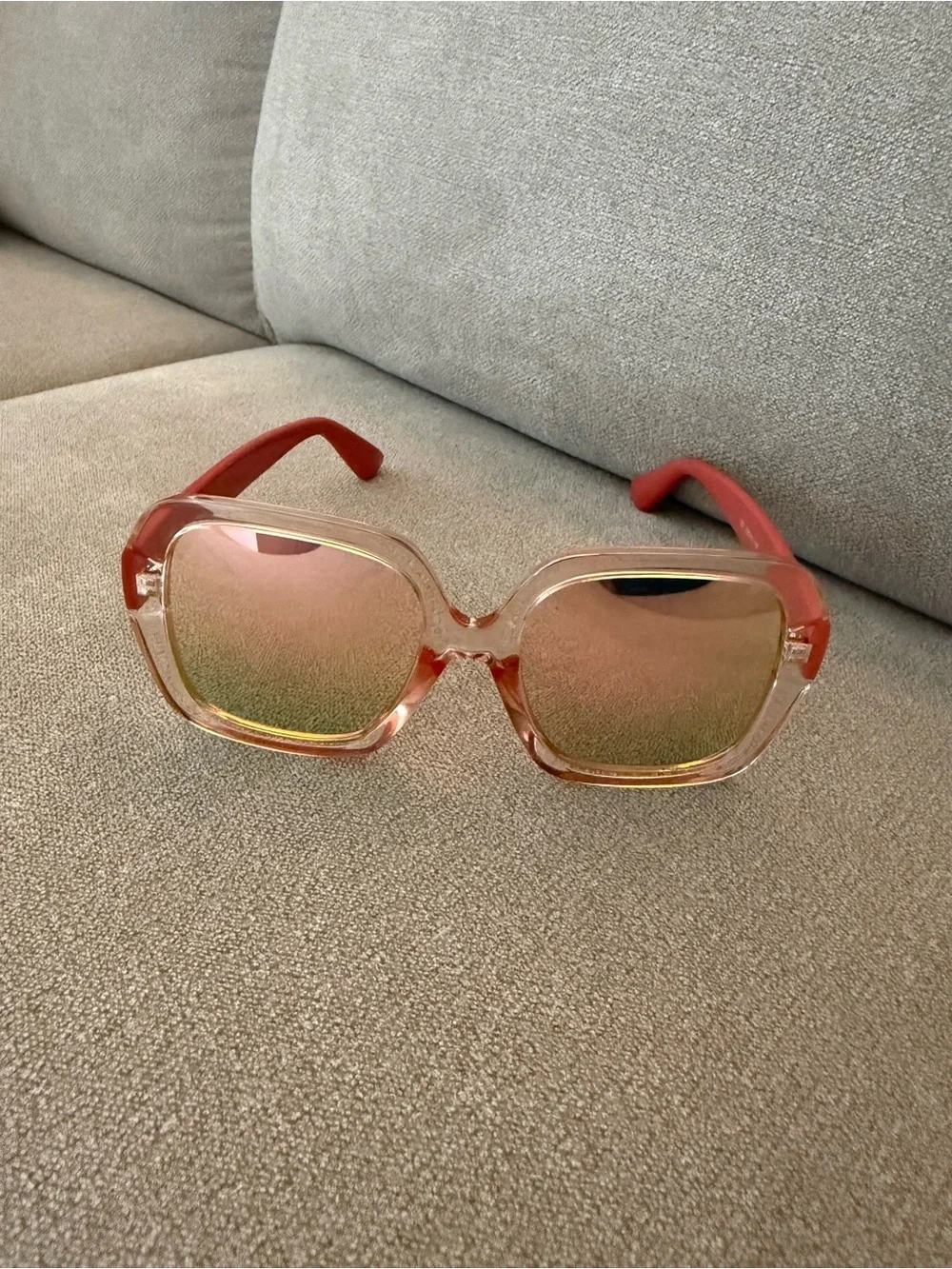 Retro Oversized Women's Sunglasses - Pink Gradient